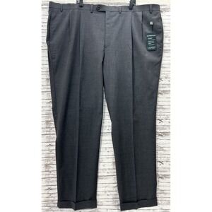 Lauren Ralph Lauren Classic-Fit Ultraflex Wool Dress Pants Charcoal 52x34 NWT